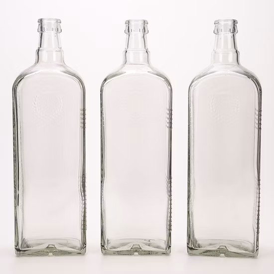 Vista 1000ml Vodka Gin Brandy Rum Glass Bottle with Guala Top
