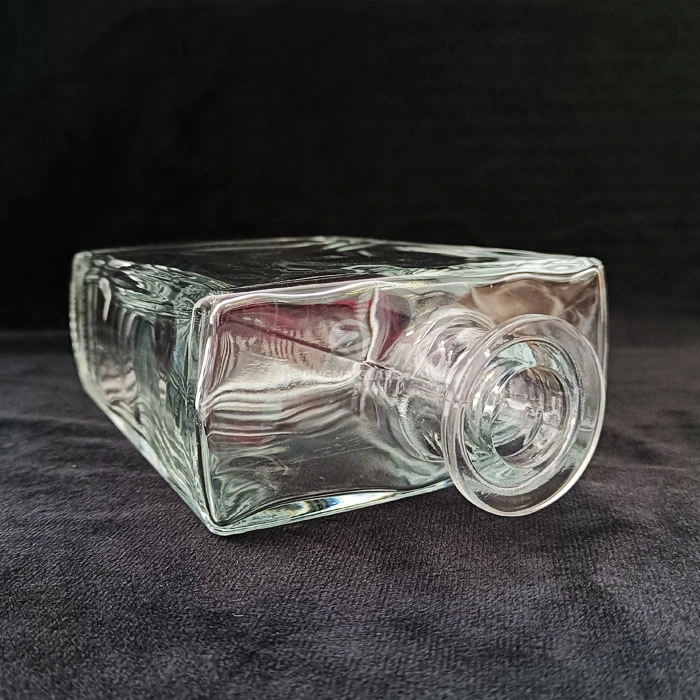 Jingna Spirits Cube Bottle Whisky Vodka Brandy Rum Tequila Gin Glass Bottle